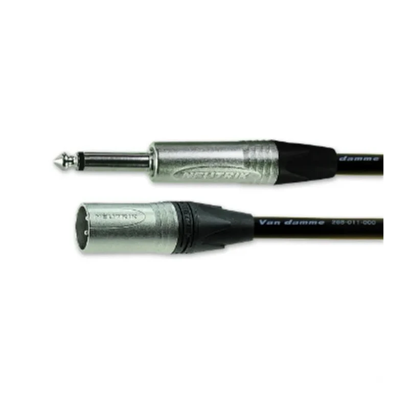 Van Damme Male XLR3 to Male XLR Cable Black 5 m United Kingdom 