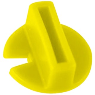Hartmann Rotary Switch Knob for use with PT 65 U655, Yellow, RoHS Compliant, Germany Origin