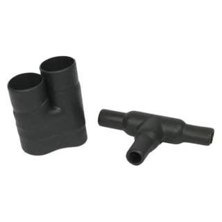 TE Connectivity Heat Shrink Boot T Joint 322A112-25-0 Black Elastomer 13.2 mm