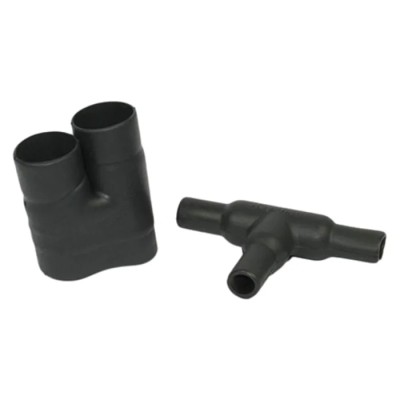 TE Connectivity Heat Shrink Boot T Joint 322A112-25-0 Black Elastomer 13.2 mm