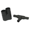 TE Connectivity Heat Shrink Boot T Joint 322A112-25-0 Black Elastomer 13.2 mm