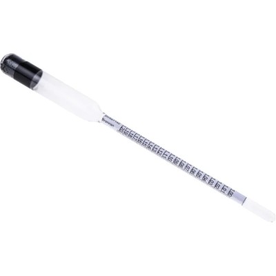Brannan Hydrometer, Specific Gravity 1 Min to 1.2 Max, Resolution 0.002 SG, Length 25 mm, Max Operating Temperature 10/502/0