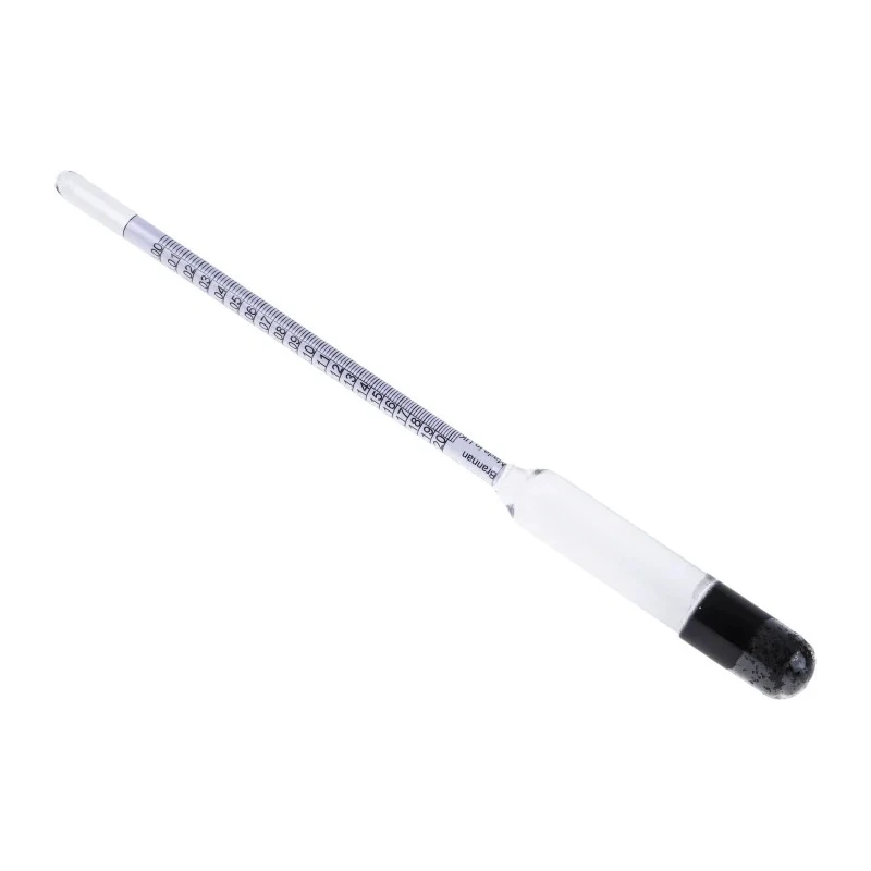 Brannan Hydrometer, Specific Gravity 1 Min to 1.2 Max, Resolution 0.002 SG, Length 25 mm, Max Operating Temperature 10/502/0