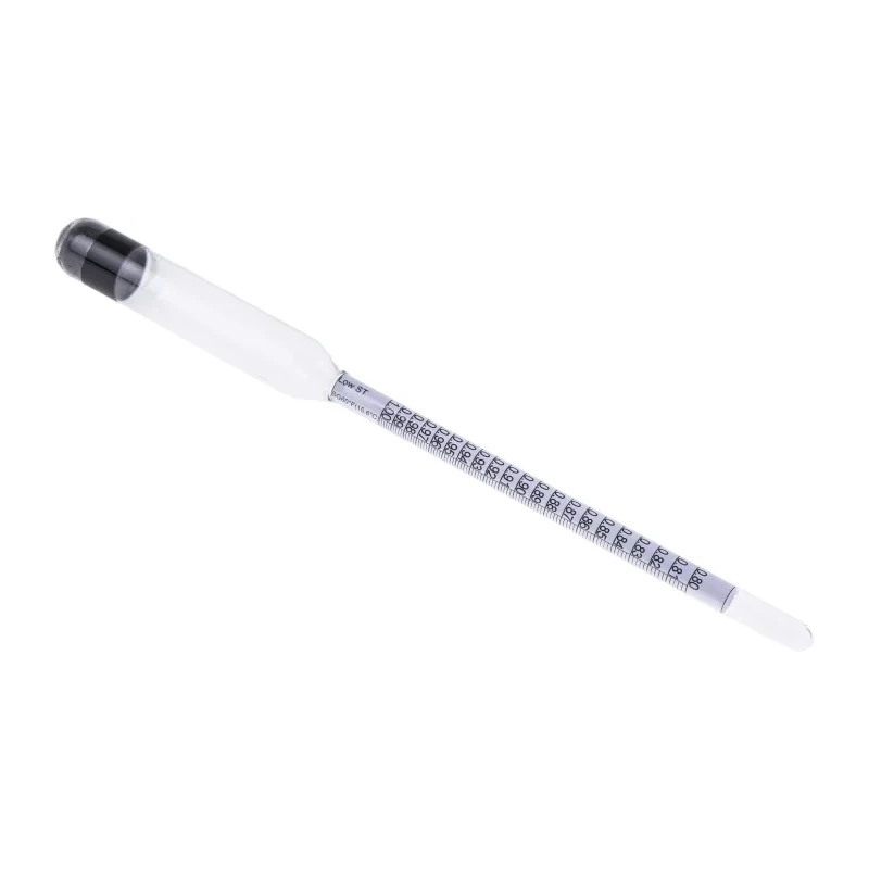 Brannan Hydrometer, 0.8 min 1 max Specific Gravity Range, 290mm Length, ISO Standard, Operating up to 15.6°C 10/501/0