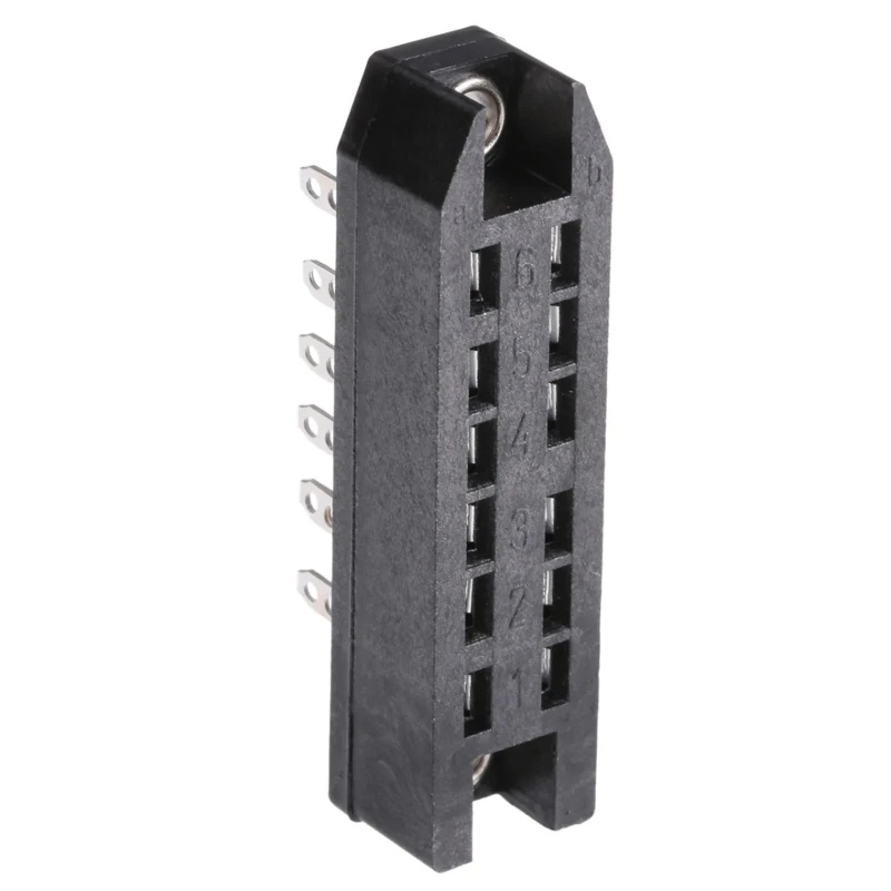 Telegartner DIN 41612 Connector 12-Way 2 Row Straight Female Polycarbonate Housing J00041A0913