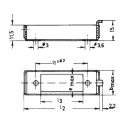 Telegartner Male PCB Housing 1 Way 1 Row Straight Metal Surface Mount 57.6mm Length B03014A0936