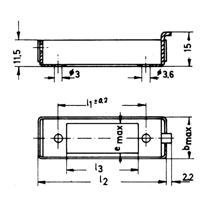 Telegartner Connector Housing 1 Way 1 Row Straight Metal Surface Mount 93.6mm Length B03015A0940
