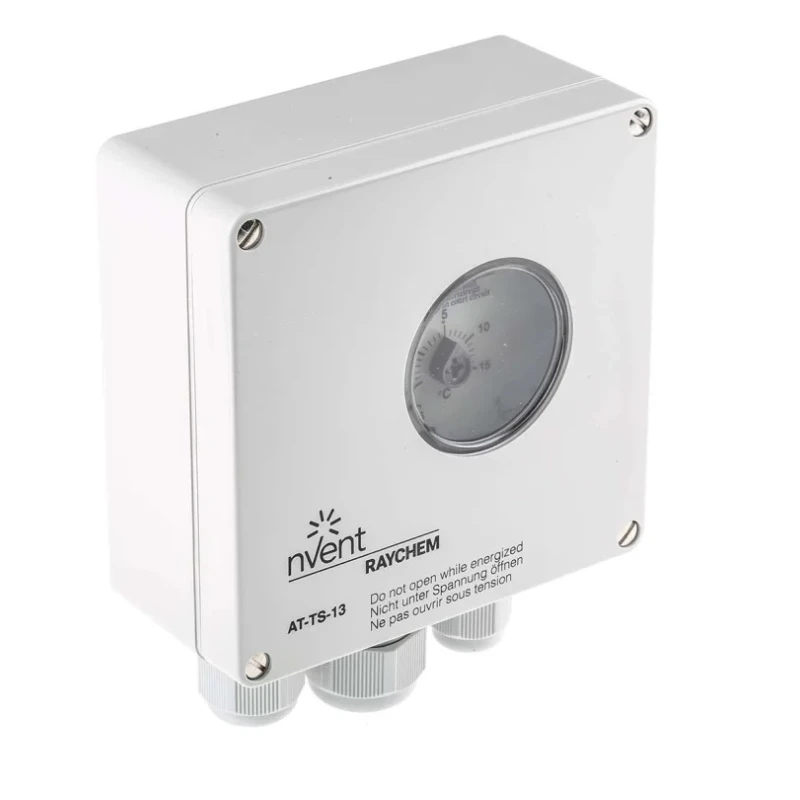 Chemelex Trace Heating Thermostat Plastic Ambient and Line Sensing Frost Protection Control -5°C to 15°C AT-TS-13