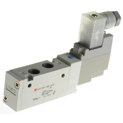 SMC Pneumatic Solenoid Valve 5/2 Solenoid/Spring G 1/8 Port Die Cast Aluminium 115V ac SYJ7120-3DZ-01F-Q