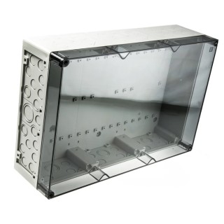 Spelsberg AKL Series Grey Transparent Lid Polystyrene Enclosure IP65 IK07 132 mm x 450 mm x 300 mm 