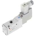SMC Pneumatic Solenoid Valve 3/2 NC Solenoid Spring G 1/8 Port Size 230V AC Die Cast Aluminium Body SYJ712-4DZ-01F-Q