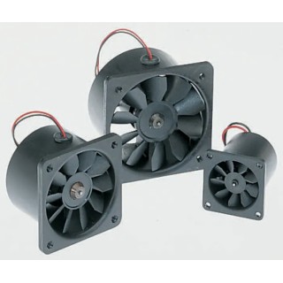 Micronel D340T Series Axial Fan 12V DC 960mW Power 13000 RPM Sleeve Bearing Circular Frame D344T-012GK-2
