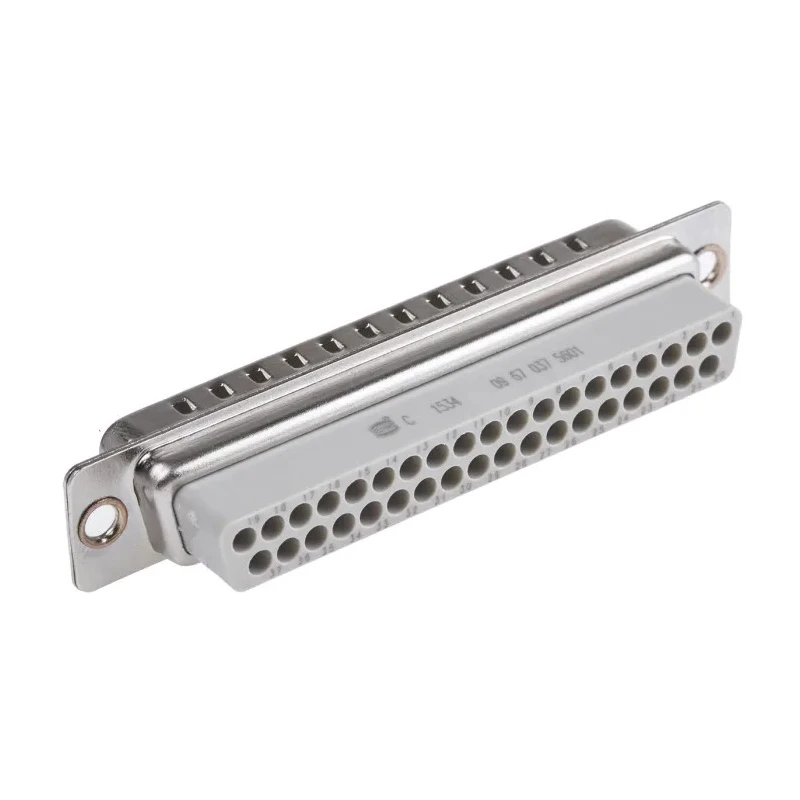 HARTING D-Sub 37 Way Straight Cable D-Sub Connector Male 09670375601