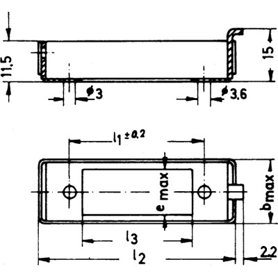 Telegartner B0301 Male Connector Housing 1 Way 1 Row Straight Metal Surface Mount 81.6mm Length B03014A0938