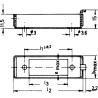 Telegartner B0301 Male Connector Housing 1 Way 1 Row Straight Metal Surface Mount 81.6mm Length B03014A0938
