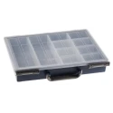 Raaco 10 Cell Blue Polypropylene Compartment Box 57 mm x 338 mm x 261 mm 138871