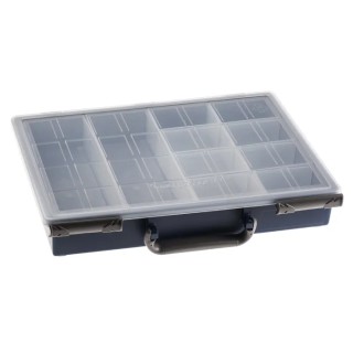 Raaco 10 Cell Blue Polypropylene Compartment Box 57 mm x 338 mm x 261 mm 138871