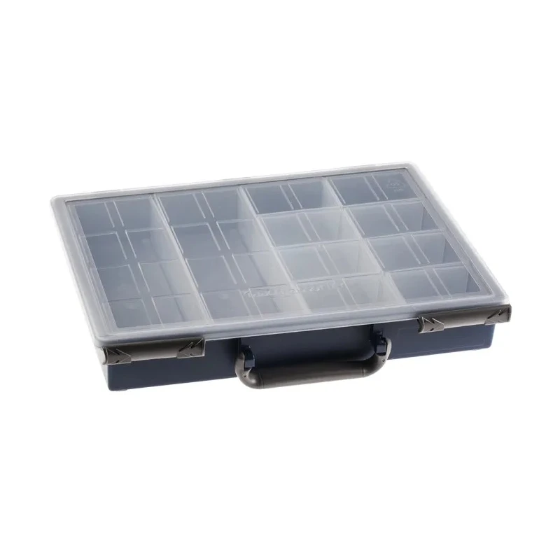 Raaco 10 Cell Blue Polypropylene Compartment Box 57 mm x 338 mm x 261 mm 138871