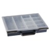 Raaco 10 Cell Blue Polypropylene Compartment Box 57 mm x 338 mm x 261 mm 138871