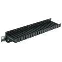 Staubli Test Lead Rack Black with 21 Slots Length 330mm 64.9244-033