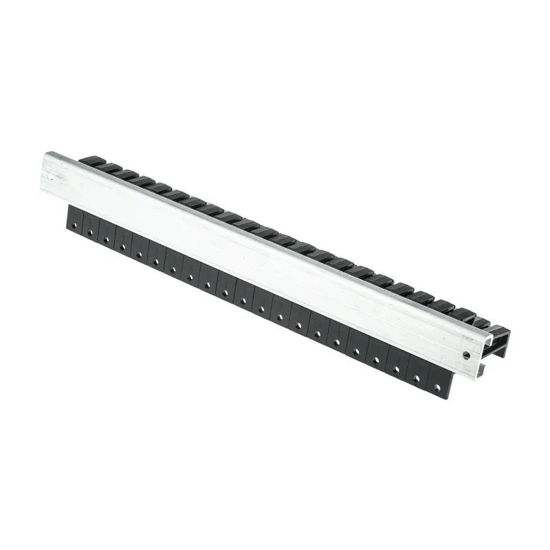 Staubli Test Lead Rack Black with 21 Slots Length 330mm 64.9244-033