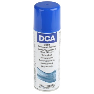 RS PRO Transparent Silicone Resin Conformal Coating, 200 ml Aerosol, -70 °C min, 200 °C max DCA200H