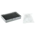 RS PRO 60 Cell Grey Polystyrene Micro-Component Compartment Box with Foam Insert, Transparent Lid, 30 mm x 122 mm x 101-6539