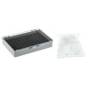 RS PRO 60 Cell Grey Polystyrene Micro-Component Compartment Box with Foam Insert, Transparent Lid, 30 mm x 122 mm x 101-6539