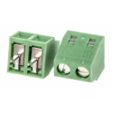 Phoenix Contact MKDS 1/2-3.81 Series Straight Wave Soldering Mount PCB Terminal Block, 2 Contact, 3.81 mm Pitch 1727010