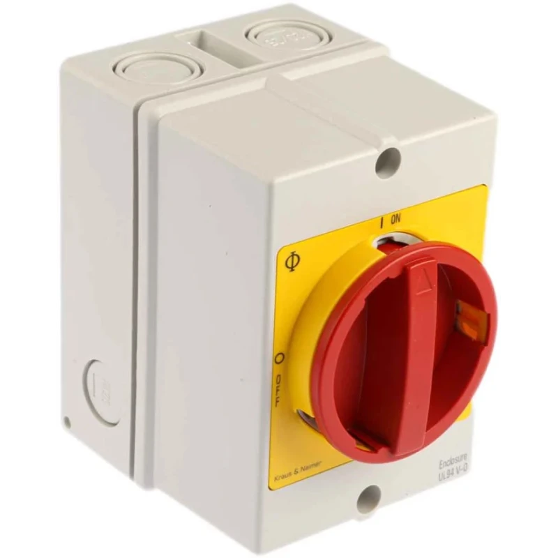 Kraus & Naimer 3-Pole Surface Isolator Switch, IP67, IP66, 20A, 5.5 kW 