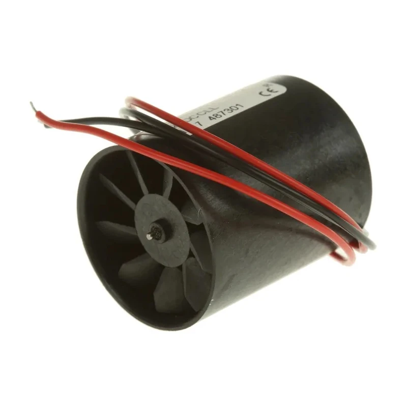Micronel D300L Series Axial Fan 12V DC 8.76 m³/h 580 mW 60 mA Sleeve Bearing Circular Frame D301L-012GK-2