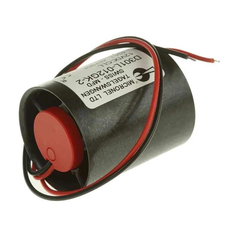 Micronel D300L Series Axial Fan 12V DC 8.76 m³/h 580 mW 60 mA Sleeve Bearing Circular Frame D301L-012GK-2