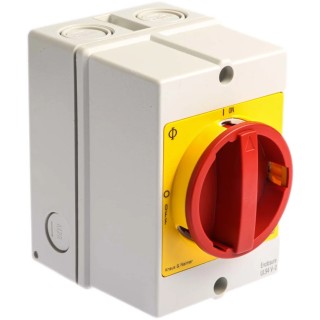 Kraus & Naimer 4-Pole Surface Isolator Switch IP66, IP67, 25A, 7.5 kW 