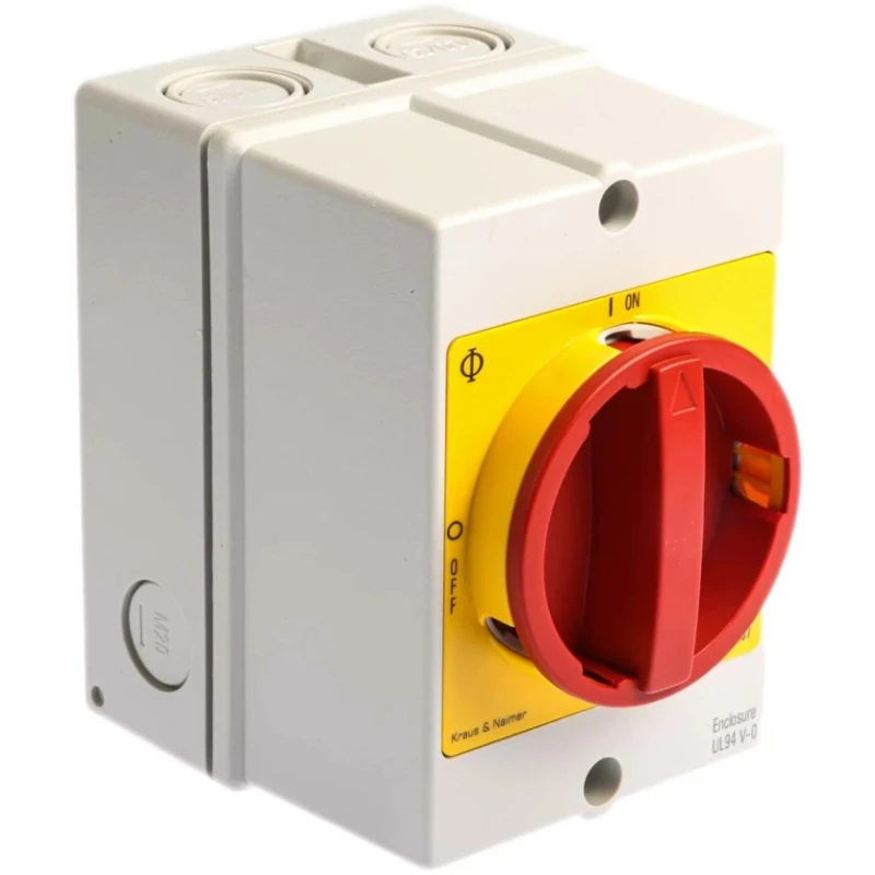 Kraus & Naimer 4-Pole Surface Isolator Switch IP66, IP67, 25A, 7.5 kW 