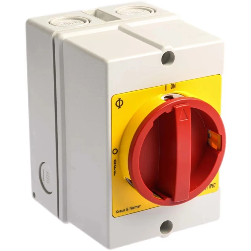Kraus & Naimer 3-Pole Surface Isolator Switch, IP66, IP67, 25A, 7.5 kW 