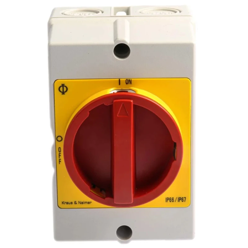 Kraus & Naimer 3-Pole Surface Isolator Switch, IP66, IP67, 25A, 7.5 kW 
