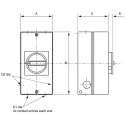 Kraus & Naimer 3-Pole Surface Isolator Switch, IP66, IP67, 25A, 7.5 kW 