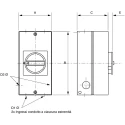 Kraus & Naimer 4-Pole Surface Isolator Switch IP66, IP67, 20A, 5.5 kW 