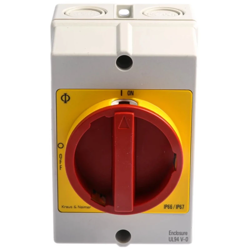 Kraus & Naimer 4-Pole Surface Isolator Switch IP67 IP66 32A 11 kW 