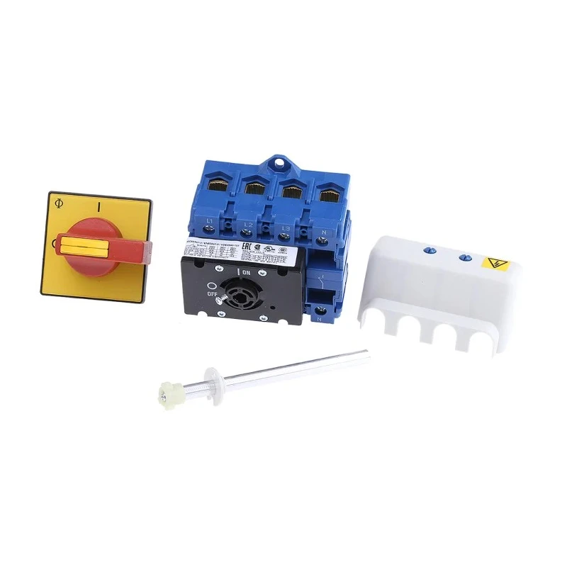 Kraus & Naimer 4-Pole Surface Isolator Switch IP65, 80A, 30 kW, 3 Phase, 240V AC, Red Handle 