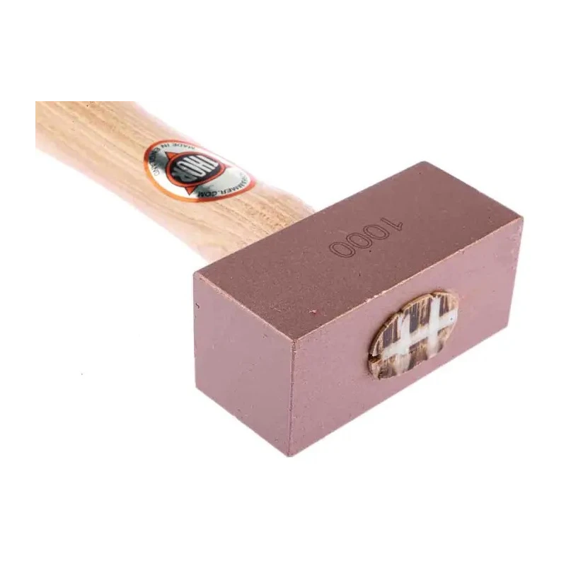 RS PRO Solid Copper Mallet 1050g Head Weight, Wood Handle 38mm Head Diameter 381-4767