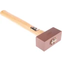 RS PRO Solid Copper Mallet 1050g Head Weight, Wood Handle 38mm Head Diameter 381-4767