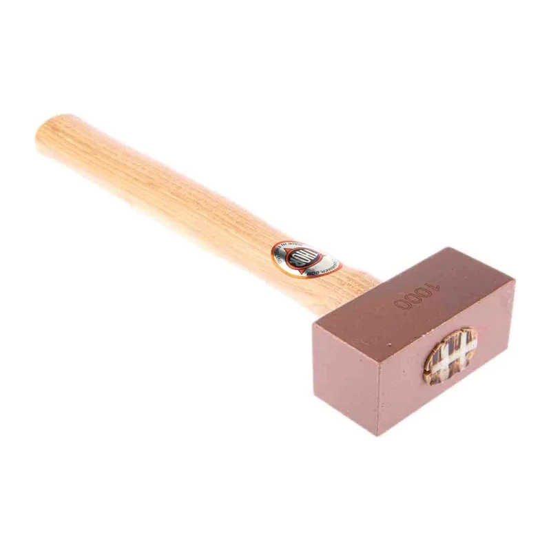 RS PRO Solid Copper Mallet 1050g Head Weight, Wood Handle 38mm Head Diameter 381-4767