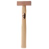 RS PRO Solid Copper Mallet Replaceable Face 500 g Solid Copper Head Wood Handle 381-4745