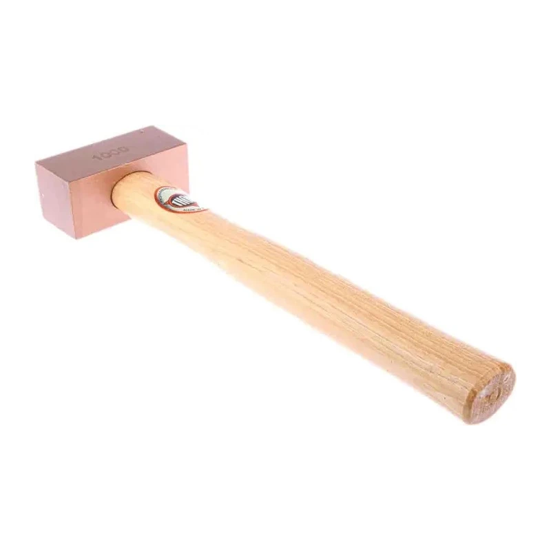 RS PRO Solid Copper Mallet 1050g Head Weight, Wood Handle 38mm Head Diameter 381-4767