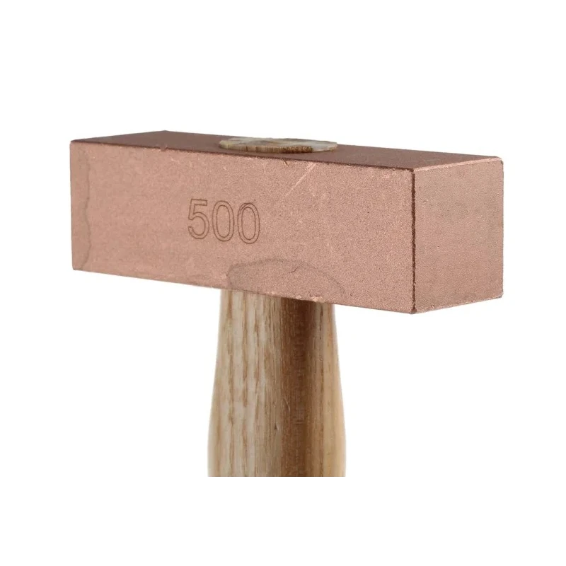RS PRO Solid Copper Mallet Replaceable Face 500 g Solid Copper Head Wood Handle 381-4745