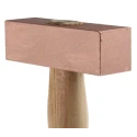 RS PRO Solid Copper Mallet Replaceable Face 500 g Solid Copper Head Wood Handle 381-4745