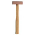 RS PRO Solid Copper Mallet Replaceable Face 500 g Solid Copper Head Wood Handle 381-4745