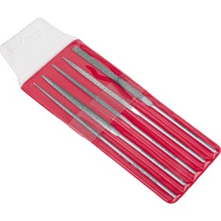 RS PRO 140 mm Fine Needle File Set, 5 Piece Diamond Electroplated Medium Grit 381-4846