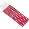 RS PRO 140 mm Fine Needle File Set, 5 Piece Diamond Electroplated Medium Grit 381-4846